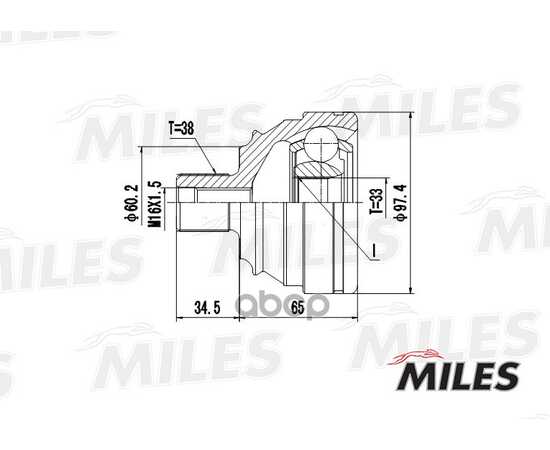 Купить ШРУС НАРУЖНЫЙ VW T4 1.8-2.5 90-03 (GKN 301963) GA20526