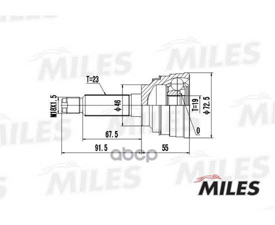 Купить ШРУС НАРУЖНЫЙ DAEWOO MATIZ 0.8 98- (GKN 303339) GA20079