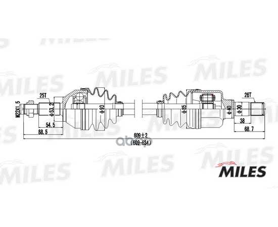 Купить ПРИВОД В СБОРЕ ЛЕВЫЙ FORD FOCUS 1.8-2.0 98-04 (GKN 304234) GC01053