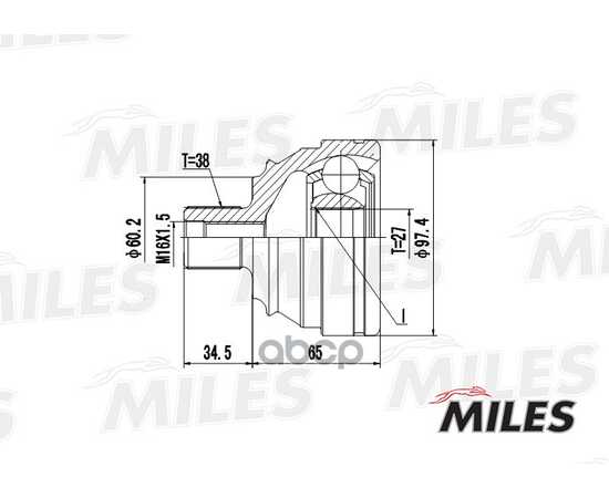 Купить ШРУС НАРУЖНЫЙ VW T4 1.9D-2.8 90-03 (GKN 302446) GA20528