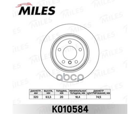 Купить ДИСК ТОРМОЗНОЙ ЗАДНИЙ D320ММ. BMW 5 E60/61 520-530 03-10 (TRW DF4360) K010584