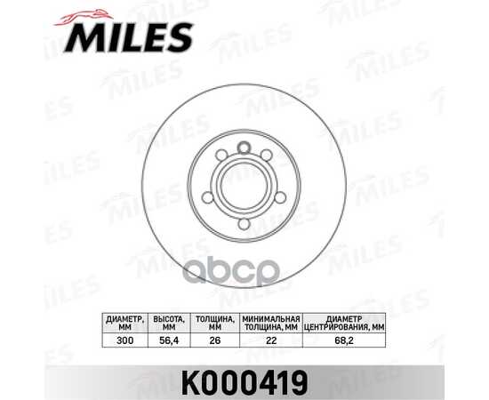 Купить ДИСК ТОРМОЗНОЙ ПЕРЕДНИЙ D300ММ. FORD GALAXY 95-06/VW SHARAN 95-/TRANSPORTER IV (TRW DF4323) K000419