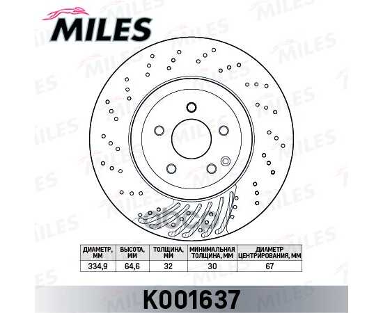 Купить ДИСК ТОРМОЗНОЙ ПЕРЕДНИЙ D335ММ. MERCEDES W221 05- (TRW DF6077S) K001637