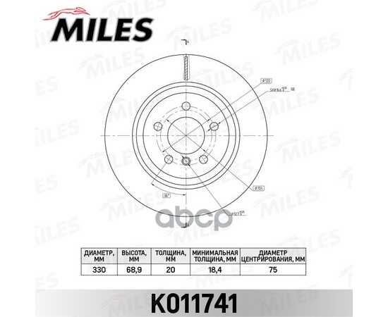 Купить ДИСК ТОРМОЗНОЙ ЗАДНИЙ D330ММ. BMW 5 F10/11 10- (TRW DF6617S) K011741