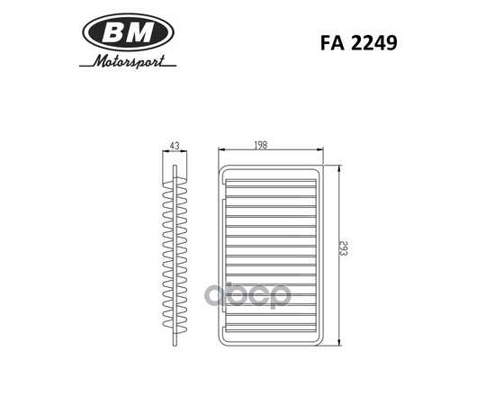 Купить ФИЛЬТР ВОЗДУШНЫЙ TOYOTA CAMRY FA2249