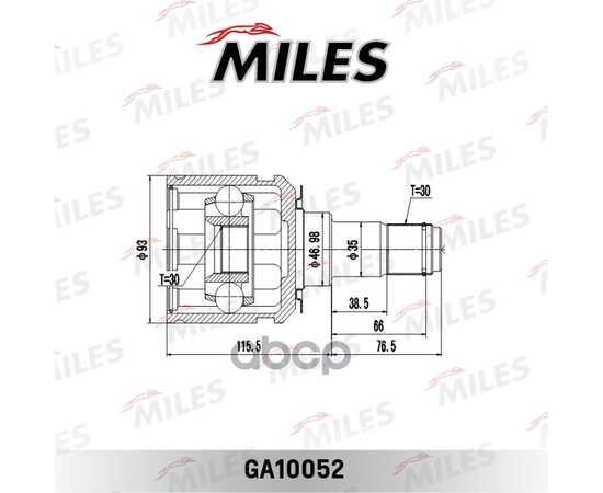 Купить ШРУС ВНУТРЕННИЙ TOYOTA LC PRADO J120/LEXUS GS470 02- GA10052