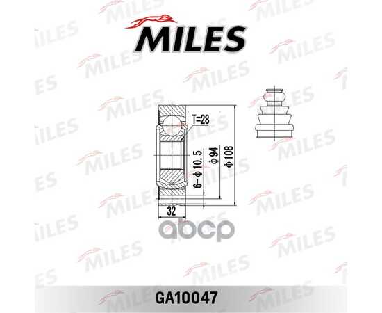 Купить ШРУС ВНУТРЕННИЙ VW TRANSPORTER IV 1.9D-2.8 90-03 (GKN 302464) GA10047