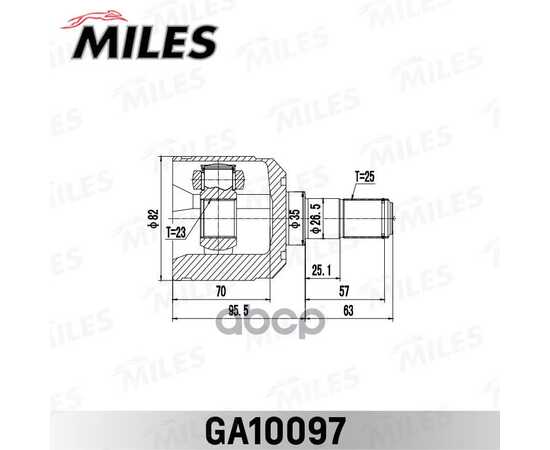 Купить ШРУС ВНУТРЕННИЙ MITSUBISHI SPACE RUNNER 91-98 GA10097