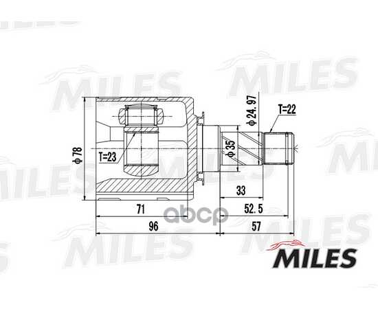 Купить ШРУС ВНУТРЕННИЙ OPEL CORSA/MERIVA 1.3-1.8 00- (GSP 644009) GA10023