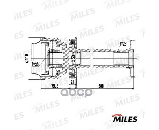 Купить ШРУС ВНУТРЕННИЙ ПРАВЫЙ VW T5 2.5TDI 2003- (GKN 304841) GA10042