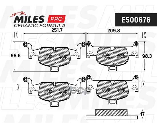 Купить КОЛОДКИ ТОРМОЗНЫЕ ПЕРЕДНИЕ (СМЕСЬ CERAMIC СЕРИЯ PRO) AUDI A4 15-/A5/Q5 16- (TRW GDB2126) E500676