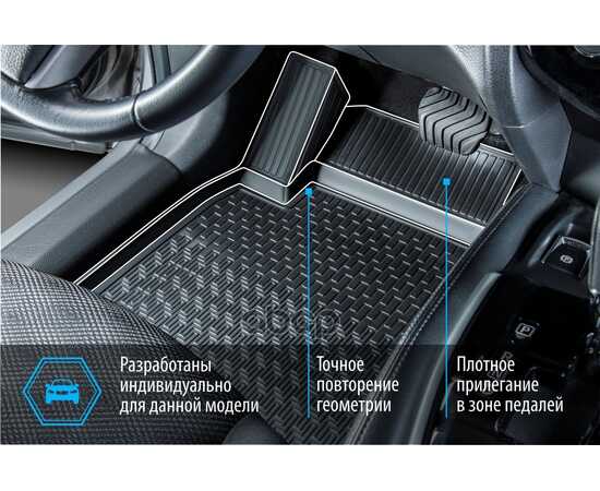 Купить КОВРИКИ САЛОНА SKODA KAROQ 2020->/VOLKSWAGEN TAOS 2021-> RIVAL 15106001 RIVAL 15106001