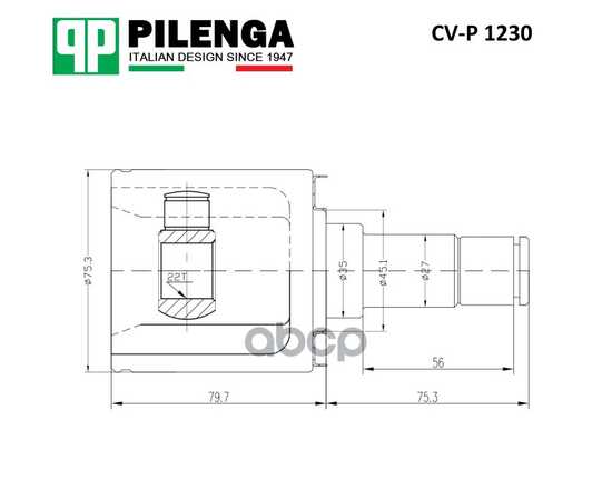 Купить ШРУС ВНУТРЕННИЙ (КПП VAZ 21809/21827) CV-P1230