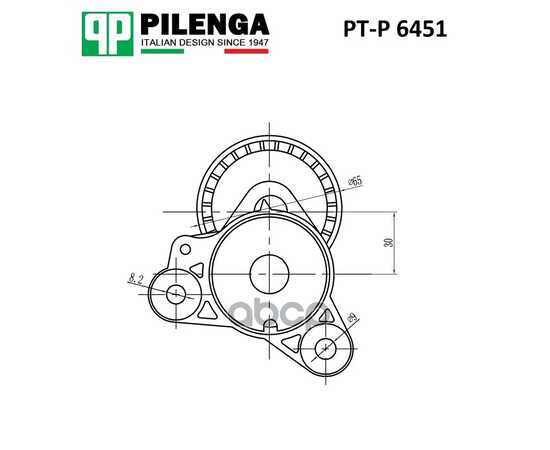 Купить НАТЯЖИТЕЛЬ РЕМНЯ MITSUBISHI LANCER, OUTLANDER II PT-P6451