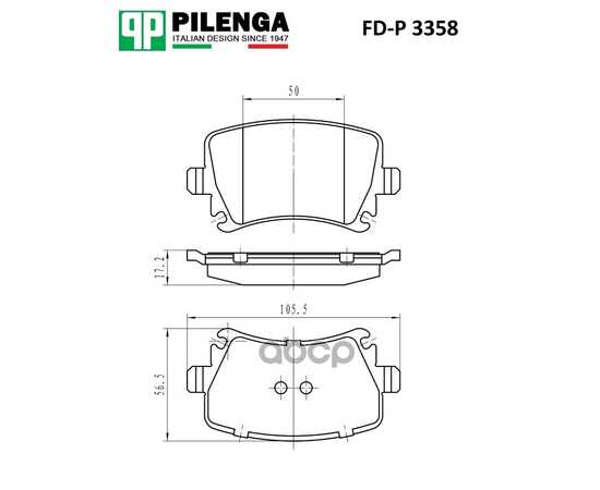 Купить КОЛОДКИ ТОРМОЗНЫЕ ДИСКОВЫЕ ЗАДНИЕ (АНАЛОГ FD-P 7690 T) VAG GOLF V, GOLF VI, JETTA, PASSAT, TOURAN, CADDY FD-P3358