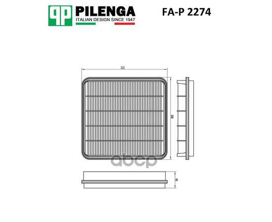 Купить ФИЛЬТР ВОЗДУШНЫЙ 4,5D TOYOTA LAND CRUISER 4.5D 08- FA-P2274