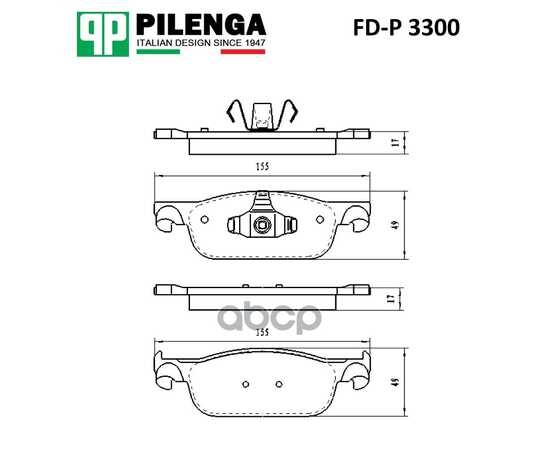 Купить КОЛОДКИ ТОРМОЗНЫЕ ДИСКОВЫЕ ПЕРЕДНИЕ LADA LADA - XRAY  RENAULT CLIO,LOGAN, SANDERO/STEPWAY FD-P3300