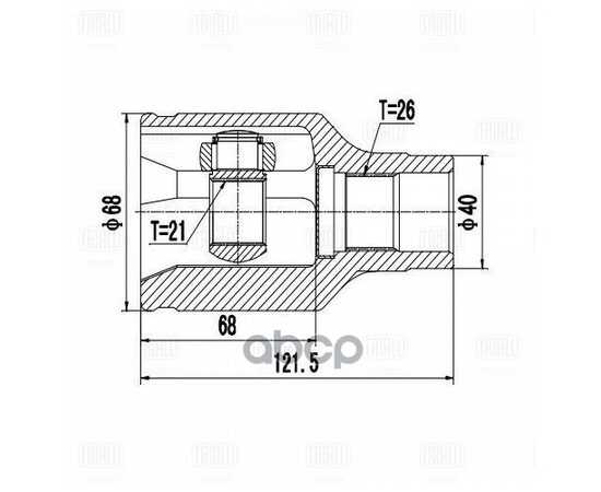 Купить ШРУС ДЛЯ А/М SUZUKI LIANA (02-) 1.6I (ВНУТР. ПРАВ.) (GO 2405)