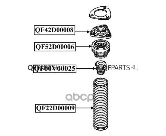 Купить ПОДШИПНИК ОПОРЫ ПЕРЕДНЕГО АМОРТИЗАТОРА QUATTRO FRENI QF52D00006