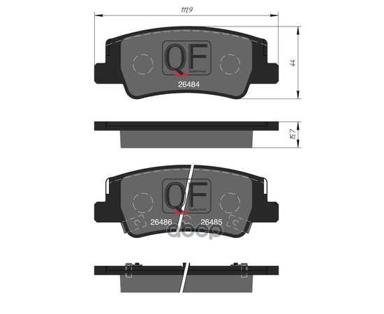 Купить КОЛОДКИ ЗАДНИЕ QUATTRO FRENI QF506702