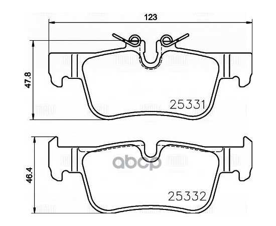 Купить КОЛОДКИ ТОРМ. ДЛЯ А/М BMW X1 (F48) (15-)/2 (F45) (14-) ДИСК. ЗАД. (В КОМПЛ. С ДАТЧИКОМ) TRIALLI PF 4049