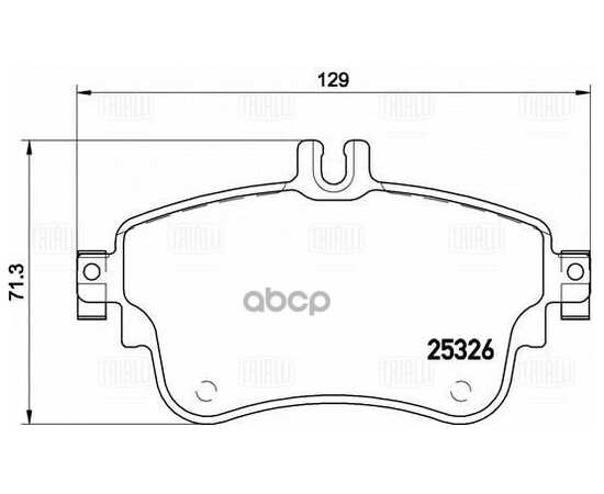 Купить КОЛОДКИ ТОРМ. ДЛЯ А/М MERCEDES A (W176) (12-)/B (W246) (13-) ДИСК. ПЕРЕД. (КМПЛ. С ДАТЧ.) TRIALLI PF 4146