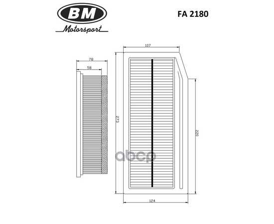 Купить ФИЛЬТР ВОЗДУШНЫЙ FA2180