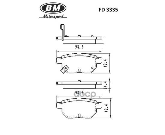 Купить КОЛОДКИ ТОРМОЗНЫЕ ДИСКОВЫЕ ЗАДНИЕ FD3335