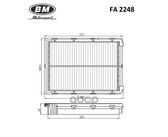 Купить ФИЛЬТР ВОЗДУШНЫЙ KIA OPTIMA IV FA2248