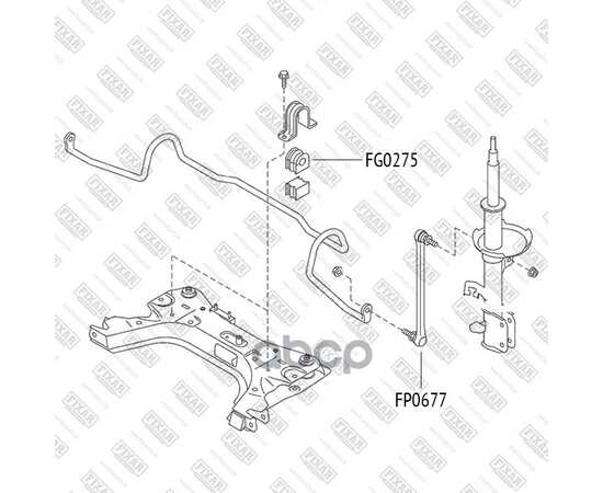 Купить ТЯГА СТАБИЛИЗАТОРА ПЕРЕДНЯЯ ЛЕВАЯ/ПРАВАЯ NISSAN MICRA/TIIDA/NOTE 03->RENAULT CLIO 05-> FIXAR FP0677