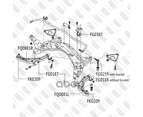 Купить САЙЛЕНТБЛОК РЫЧАГА NISSAN ALMERA 00-> FIXAR FG0187