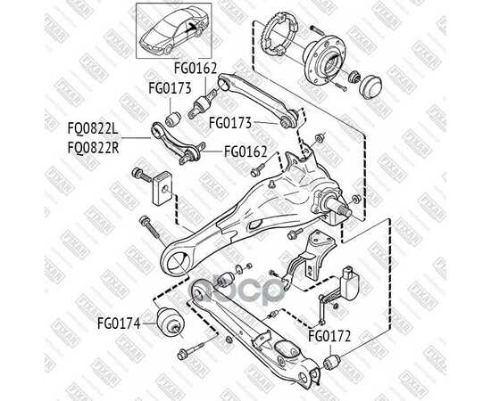 Купить САЙЛЕНТБЛОК ПРОДОЛЬНОГО РЫЧАГА MITSUBISHI CARISMA/LANCER 92- FG0174