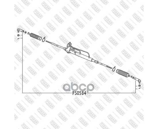 Купить НАКОНЕЧНИК РУЛЕВОЙ ТЯГИ ЛЕВЫЙ/ПРАВЫЙ NISSAN PRIMERA 01-> FIXAR FS0584