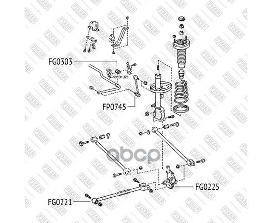 Купить САЙЛЕНТБЛОК ЗАДНЕЙ ЦАПФЫ TOYOTA AVENSIS 97- FG0225