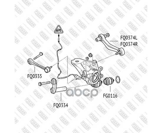 Купить РЫЧАГ ПОДВЕСКИ ЗАДНИЙ ВЕРХНИЙ ЛЕВЫЙ/ПРАВЫЙ BMW X5(E53) 00-> FIXAR FQ0335