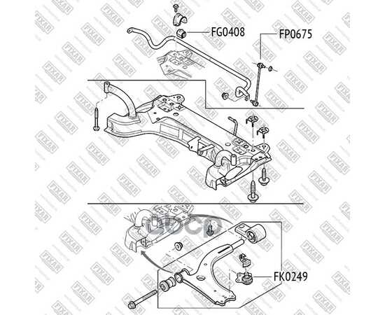 Купить ТЯГА СТАБИЛИЗАТОРА ПЕРЕДНЯЯ ЛЕВАЯ/ПРАВАЯ FORD FIESTA/FUSION 01->MAZDA 2 03-> FIXAR FP0675