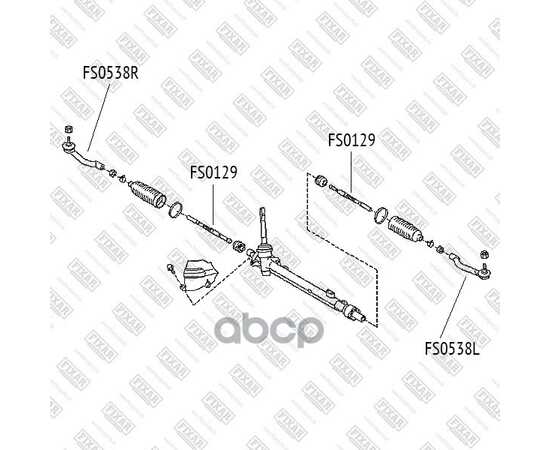 Купить НАКОНЕЧНИК РУЛЕВОЙ ТЯГИ ЛЕВЫЙ NISSAN QASHQA/X-TRAIL 07->RENAULT KOLEOS 08-> FIXAR FS0538L