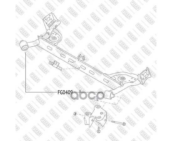 Купить САЙЛЕНТБЛОК ЗАДНЕЙ БАЛКИ NISSAN TIIDA 05- FG0409