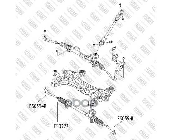 Купить НАКОНЕЧНИК РУЛЕВОЙ ТЯГИ ПРАВЫЙ CHEVROLET AVEO/KALOS 05- FS0594R