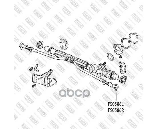 Купить НАКОНЕЧНИК РУЛЕВОЙ ТЯГИ ЛЕВЫЙ LADA 110-112/PRIORA 95- FS0586L