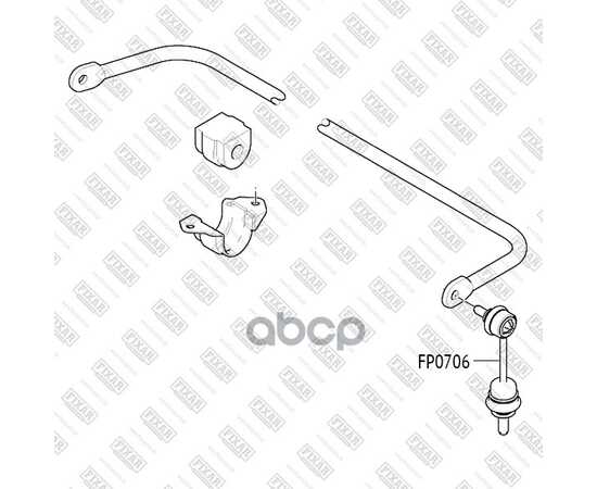 Купить ТЯГА СТАБИЛИЗАТОРА ЗАДНЯЯ ЛЕВАЯ/ПРАВАЯ BMW 5(E60,E61) 03-> FIXAR FP0706