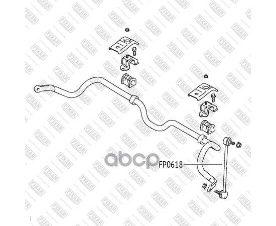 Купить ТЯГА СТАБИЛИЗАТОРА ПЕРЕДНЯЯ ЛЕВАЯ/ПРАВАЯ SUZUKI SX4 06-> FIXAR FP0618