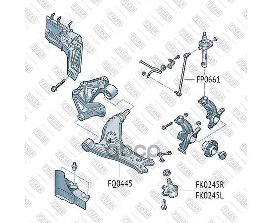 Купить ТЯГА СТАБИЛИЗАТОРА ПЕРЕДНЯЯ ЛЕВАЯ/ПРАВАЯ AUDI A2 03-VW POLO 02-SKODA FABIA 01- FP0661