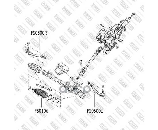 Купить НАКОНЕЧНИК РУЛЕВОЙ ТЯГИ ЛЕВЫЙ RENAULT FLUENCE/SCENIC/MEGANE 08- FS0500L