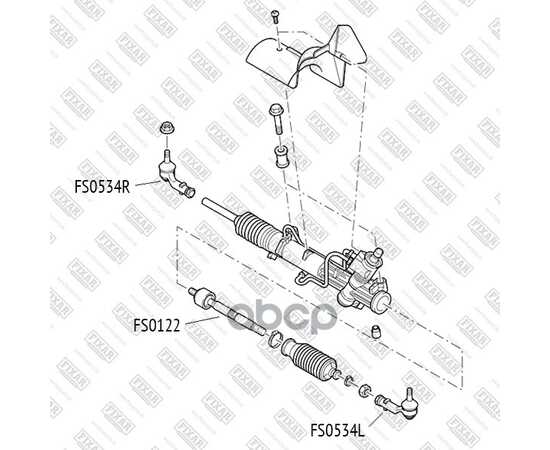 Купить НАКОНЕЧНИК РУЛЕВОЙ ТЯГИ ПРАВЫЙ FORD FOCUS 98- FS0534R