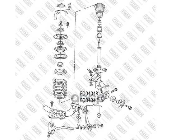 Купить РЫЧАГ ПОДВЕСКИ ПЕРЕДНИЙ НИЖНИЙ ЛЕВЫЙ AUDI 100/A6 90- FQ0404L