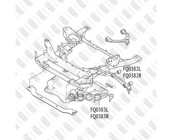 Купить РЫЧАГ ПОДВЕСКИ ПЕРЕДНИЙ НИЖНИЙ ПРАВЫЙ BMW X5(E70)/ X6(E71) 08- FQ0382R