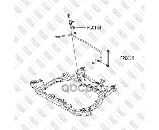 Купить ВТУЛКА СТАБИЛИЗАТОРА ПЕРЕДНЕГО KIA CEE'D 06-> FIXAR FG0144