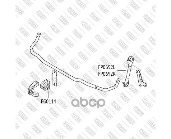 Купить ТЯГА СТАБИЛИЗАТОРА ПЕРЕДНЯЯ ЛЕВАЯ BMW 5(E60,E61) 03- FP0692L