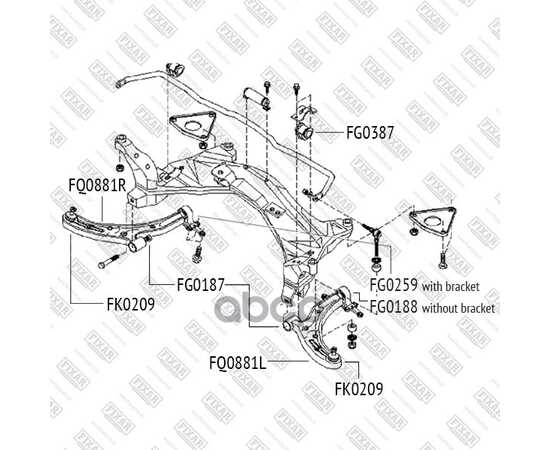 Купить РЫЧАГ ПОДВЕСКИ ПЕРЕДНИЙ НИЖНИЙ ЛЕВЫЙ NISSAN ALMERA 00- FQ0881L